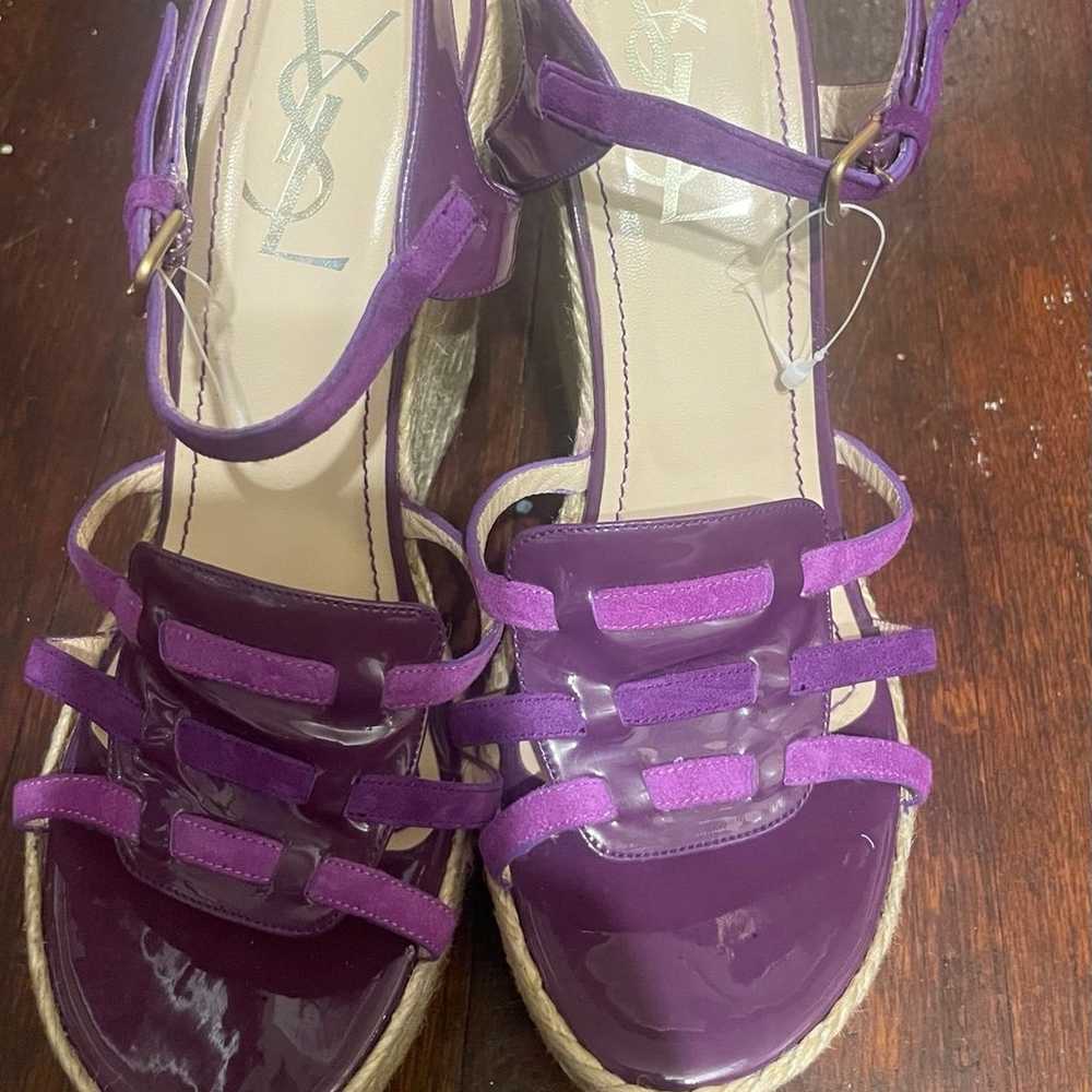 Yves Saint Laurent purple espadrilles size 40 NWOT - image 4