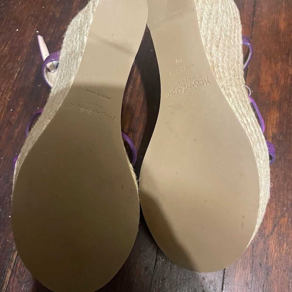 Yves Saint Laurent purple espadrilles size 40 NWOT - image 7