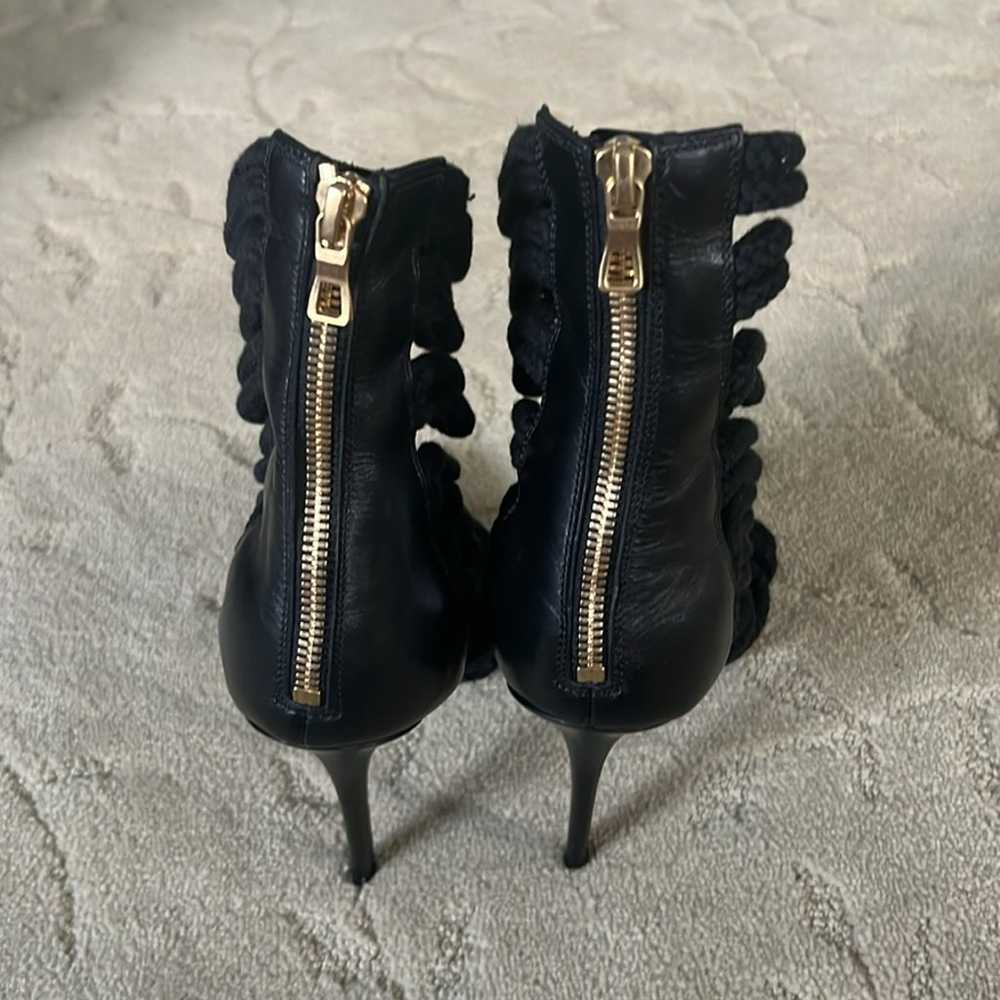 Balmain for H&M Black & Gold Caged Gladiator Heel… - image 4