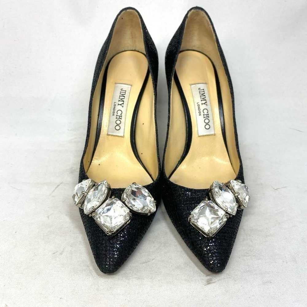 Jimmy Choo Bijou Black Heels, size labeled "37", … - image 2