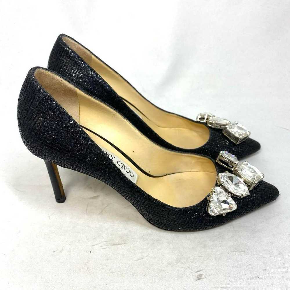 Jimmy Choo Bijou Black Heels, size labeled "37", … - image 3