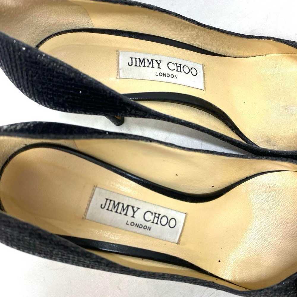 Jimmy Choo Bijou Black Heels, size labeled "37", … - image 4