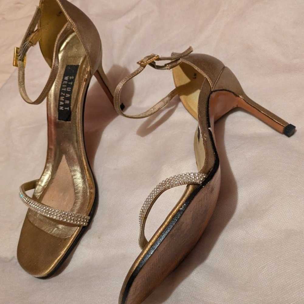 Stuart Weitzman Heels Gold - image 3