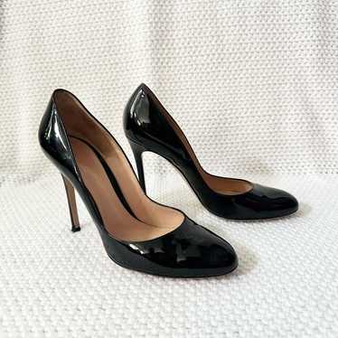 Gianvito Rossi Black Patent Leather Stiletto Heel… - image 1