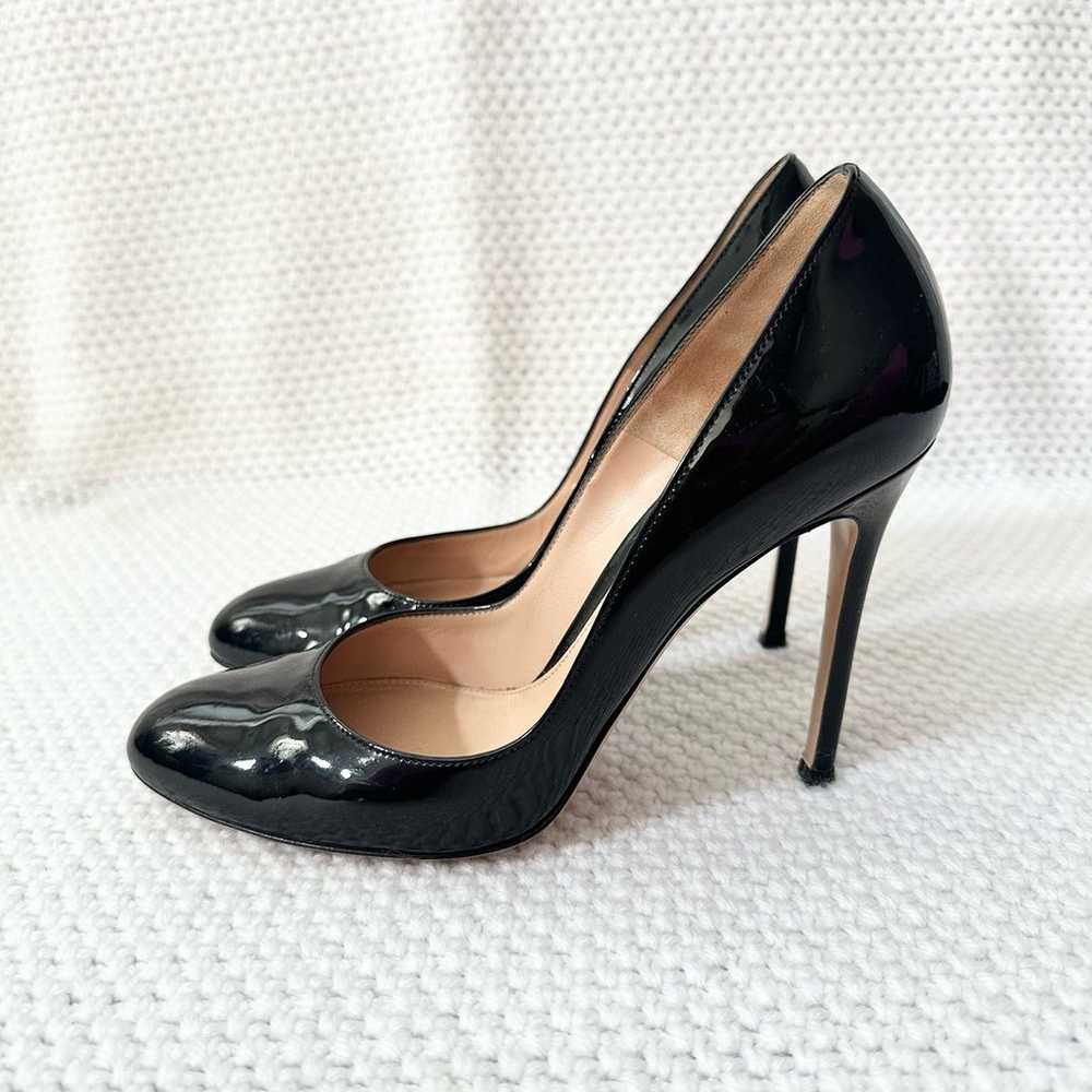 Gianvito Rossi Black Patent Leather Stiletto Heel… - image 7