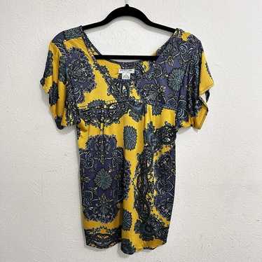 Nieves Lavi Vintage New York Yellow Blue 100% Sil… - image 1