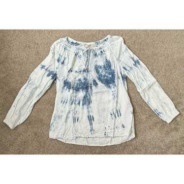 Vintage America Ladies’ Tie Dye Peasant Blouse Wo… - image 1