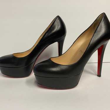 Christian Louboutin leather classic pumps heels b… - image 1