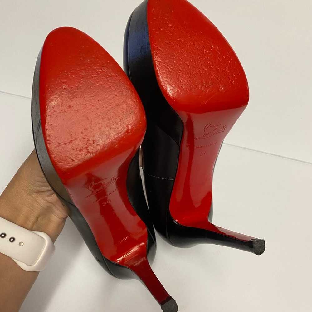 Christian Louboutin leather classic pumps heels b… - image 8