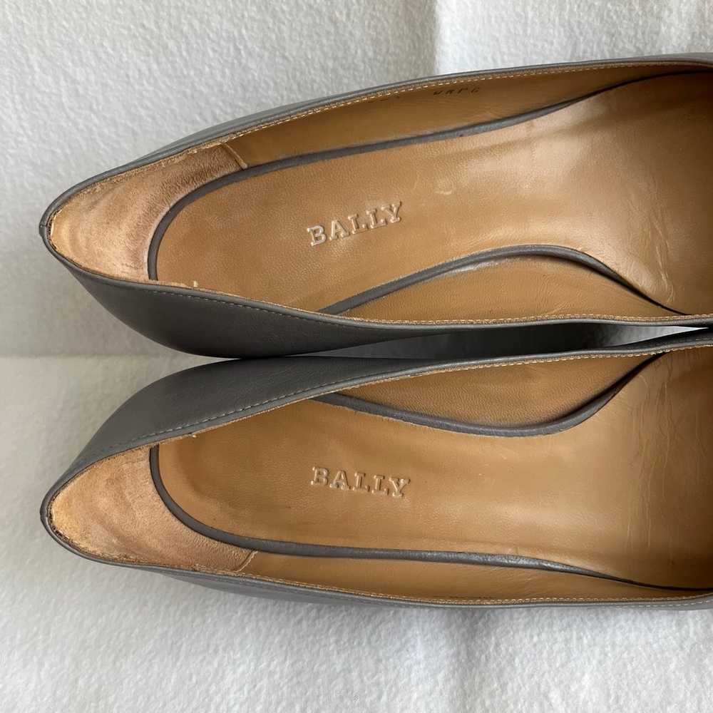 Bally Switzerland Halin.O Gray leather pumps size… - image 2