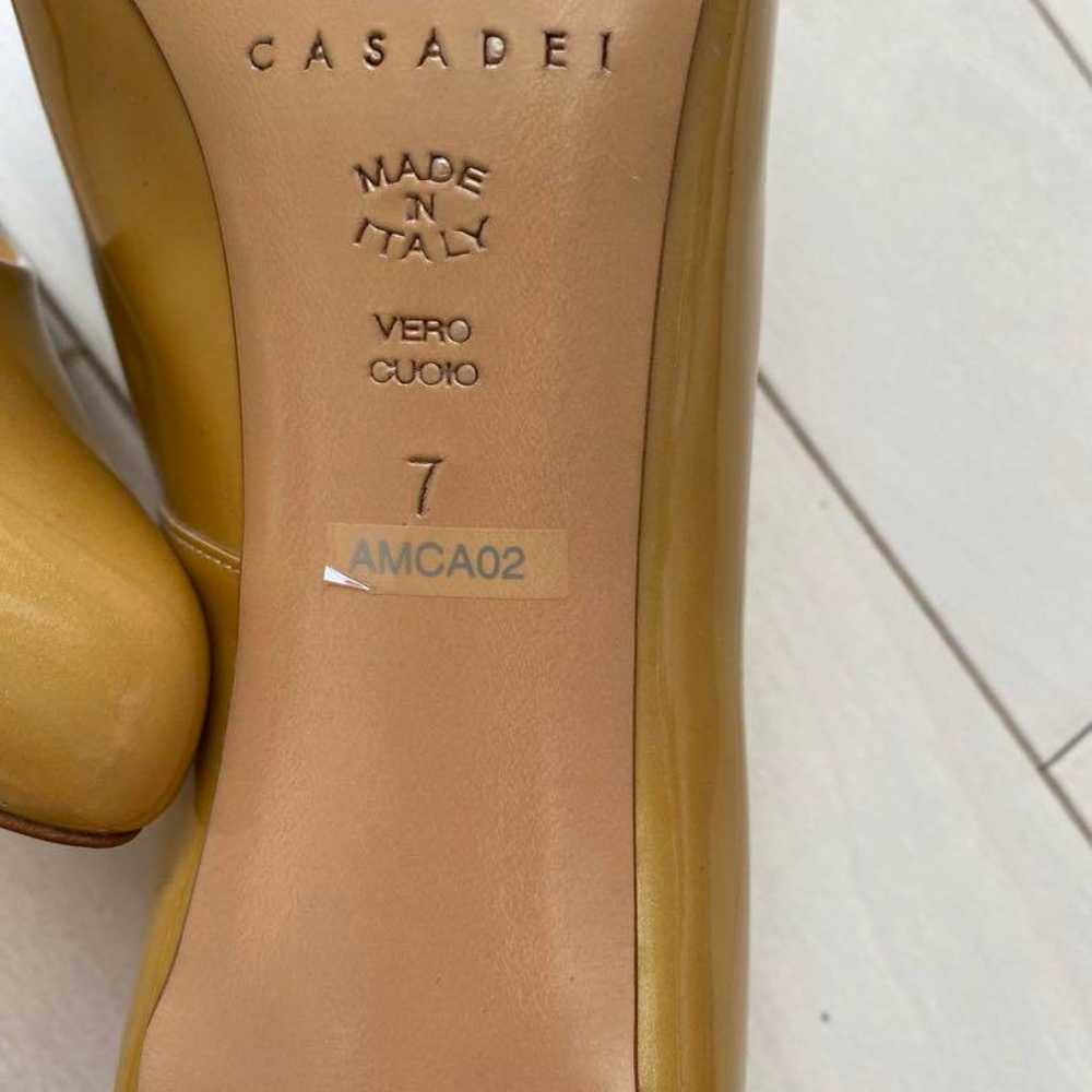 Casadei Beige Gold Heels in size 37. - image 4