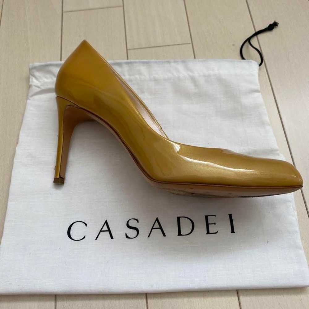 Casadei Beige Gold Heels in size 37. - image 5