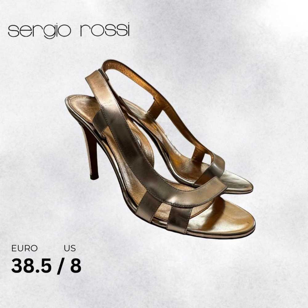 Sergio Rossi Rose Gold Slingback Stiletto Size 8 - image 1