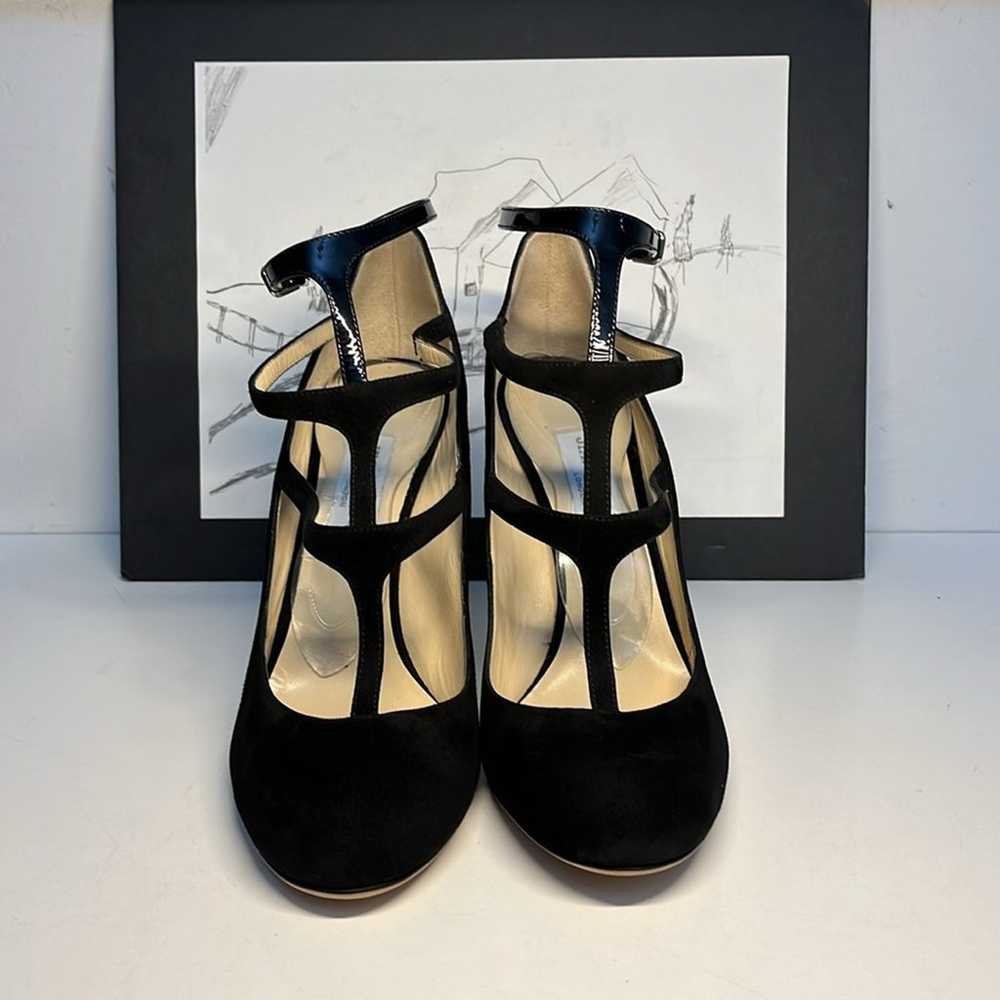 Jimmy Choo Doll 100 Suede & Patent Leather T Stra… - image 4