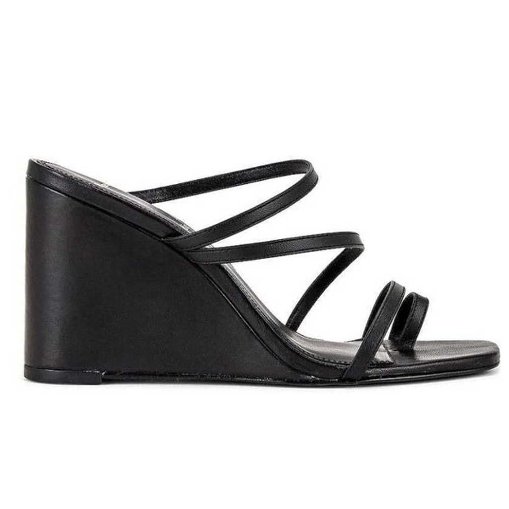 BLACK SUEDE STUDIO Phoebe Wedge Sandal in Black S… - image 1