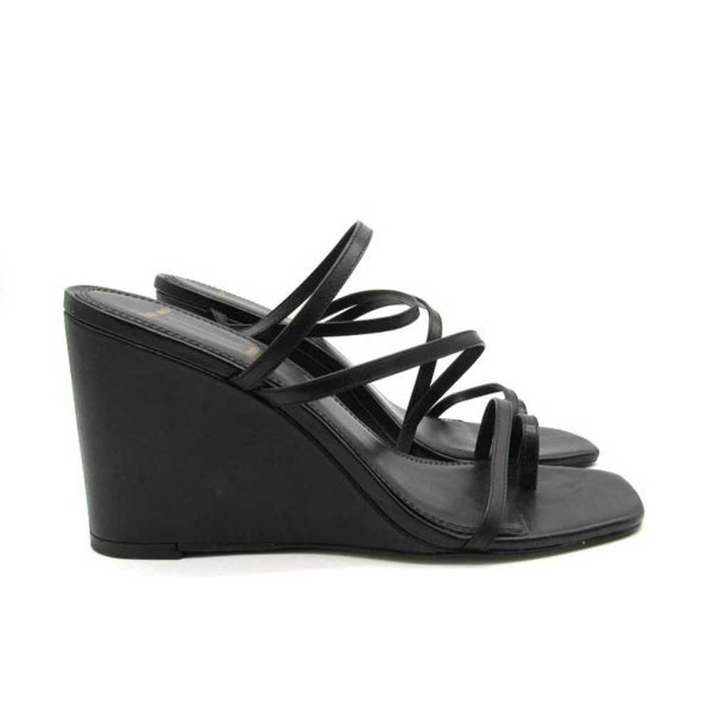 BLACK SUEDE STUDIO Phoebe Wedge Sandal in Black S… - image 2