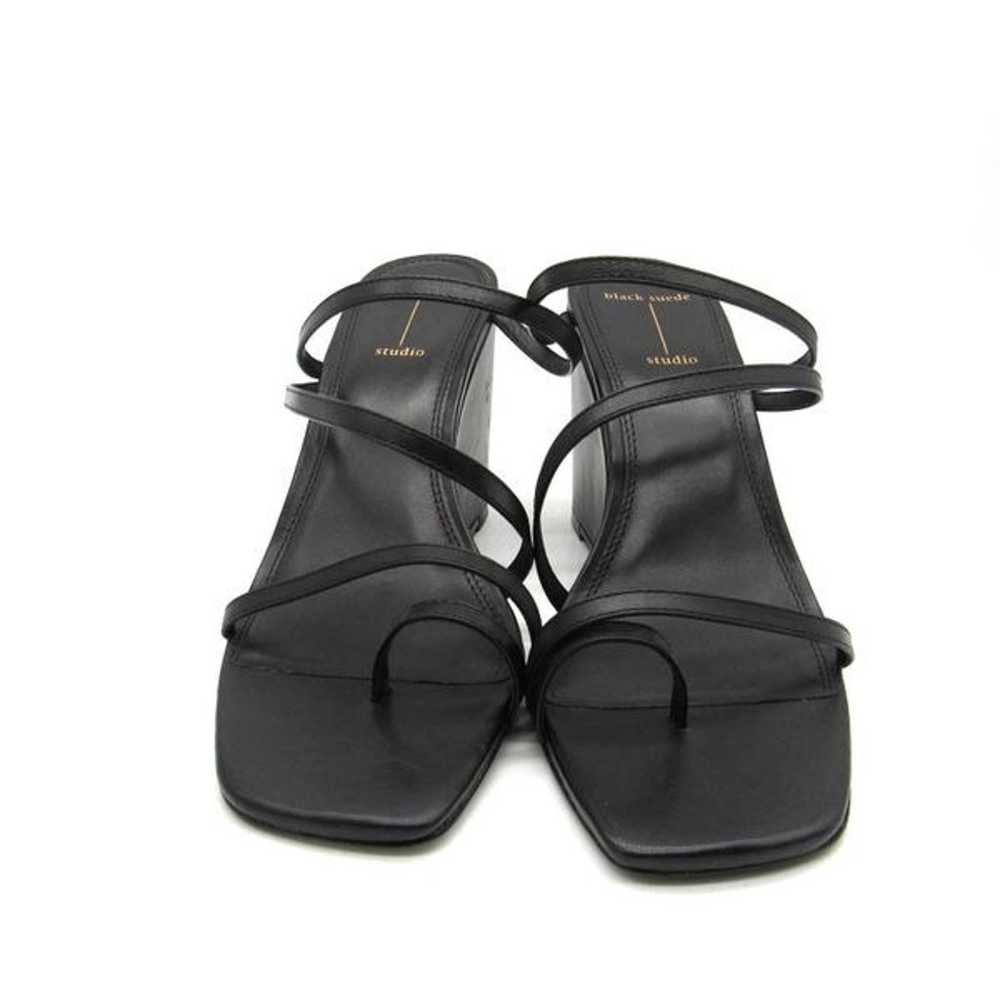 BLACK SUEDE STUDIO Phoebe Wedge Sandal in Black S… - image 3