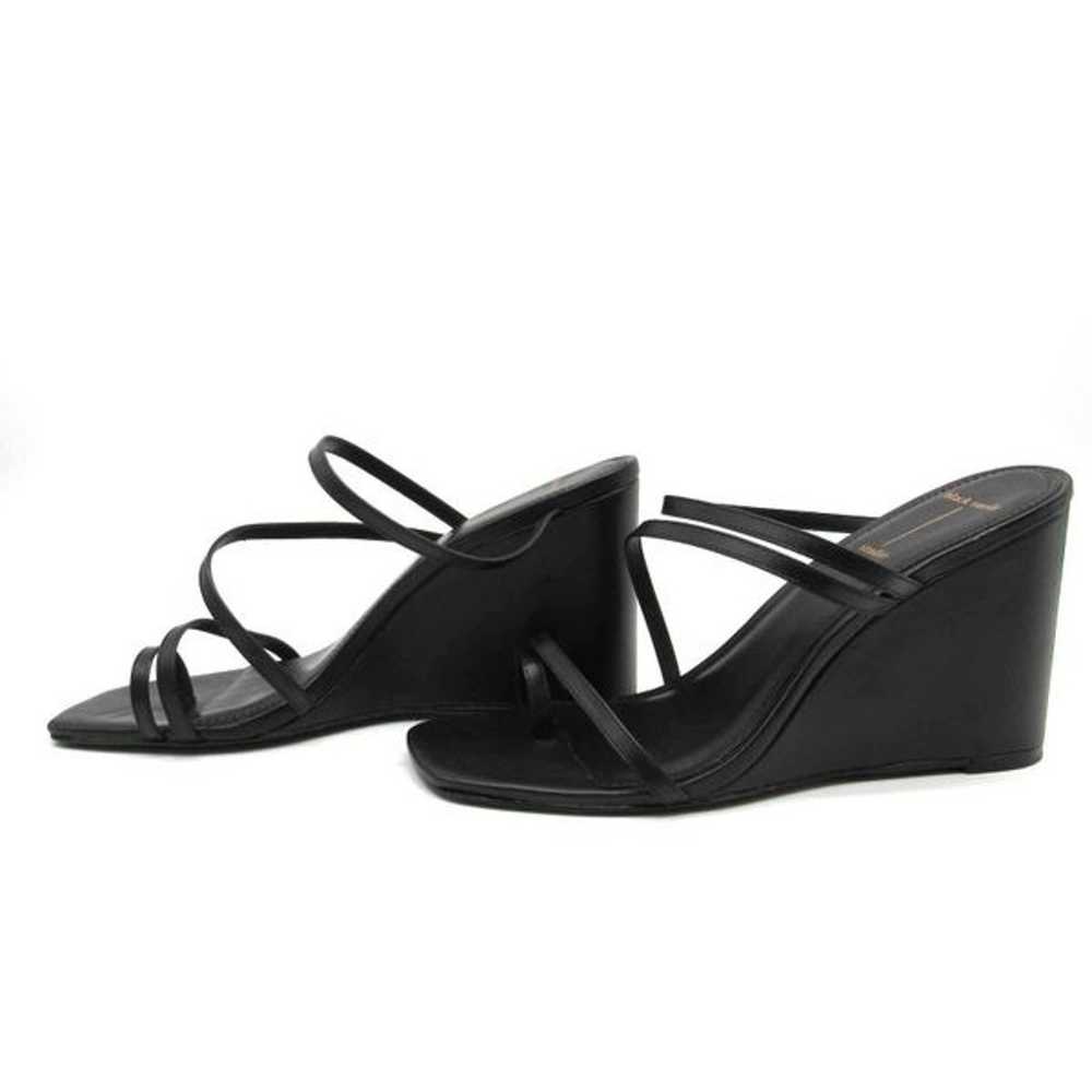 BLACK SUEDE STUDIO Phoebe Wedge Sandal in Black S… - image 4