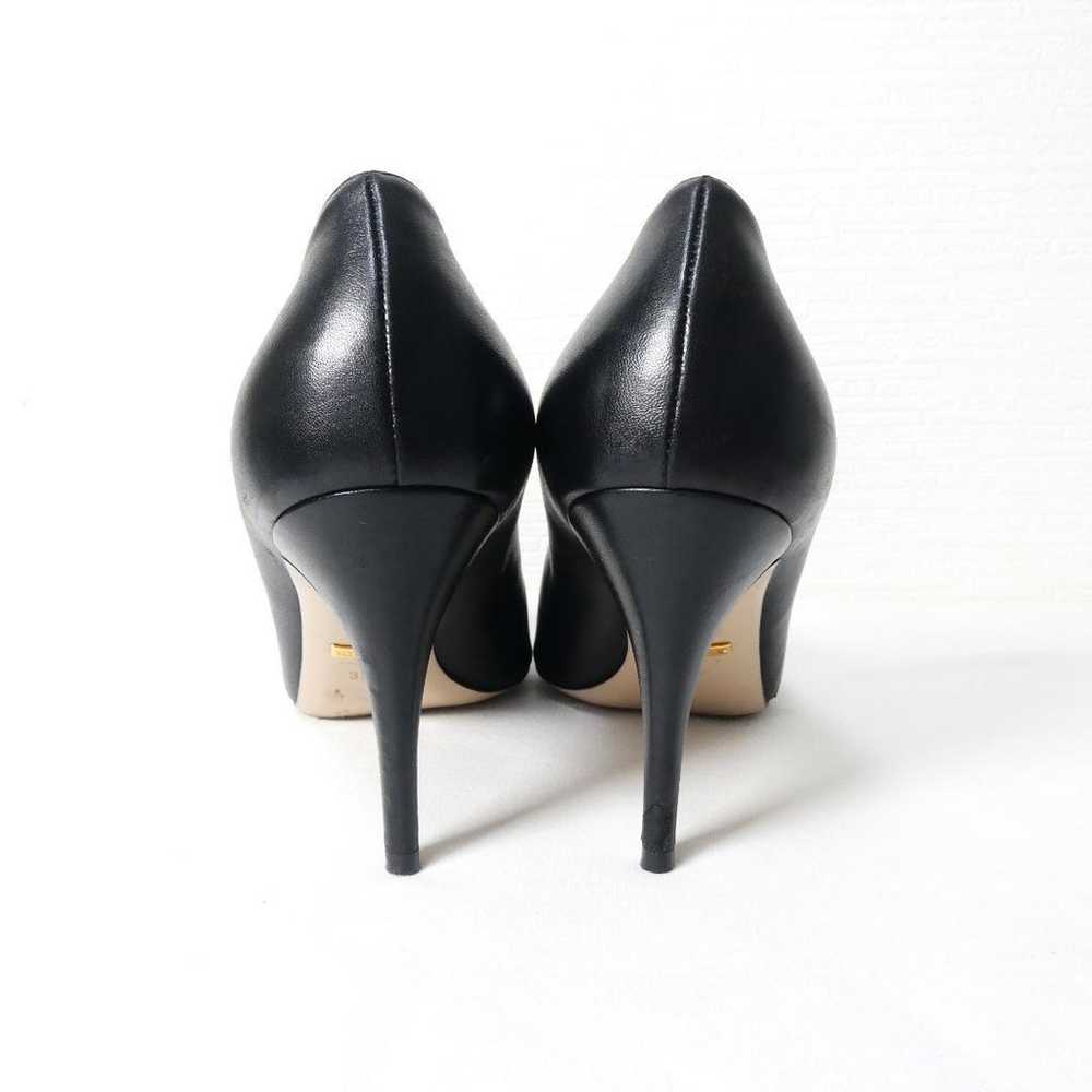 Almost new GUCCI leather 2WAY pumps with ribbon a… - image 6