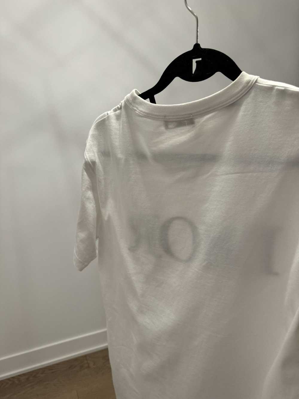 Dior Dior Homme White Logo Embroidered Cotton T-S… - image 6