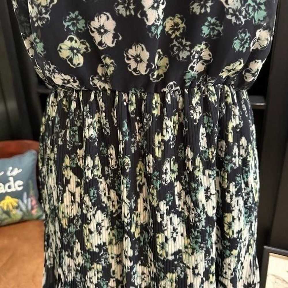 Max Studio Blue Floral Dress Size Small - image 4