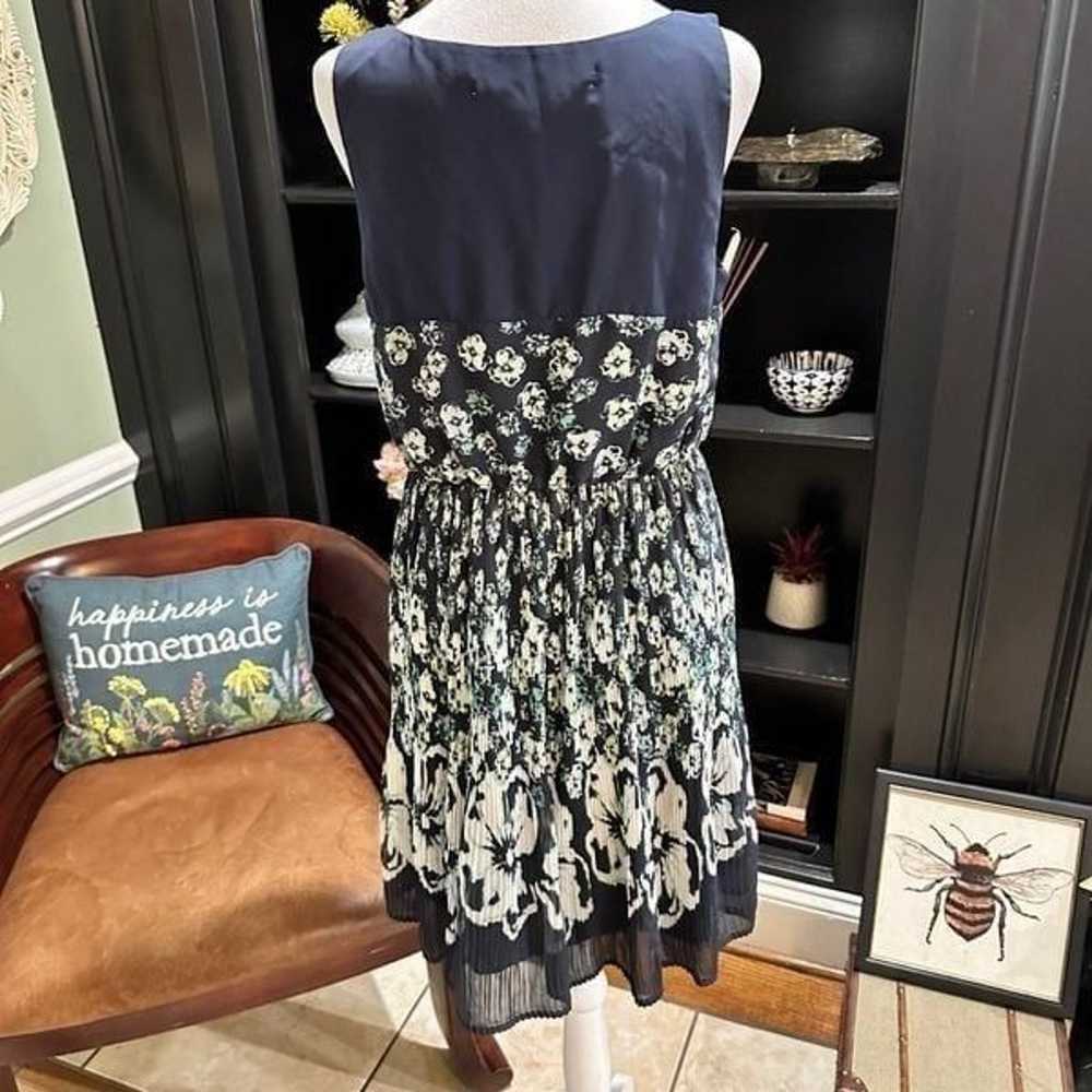 Max Studio Blue Floral Dress Size Small - image 9