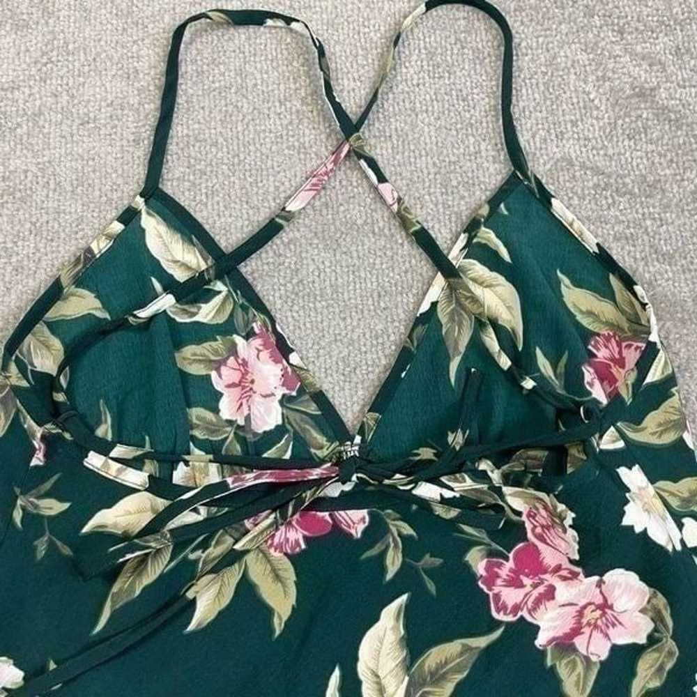 Volcom Women’s Small Green Floral Sleeveless Skat… - image 5