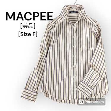 [Good Condition] McAfee MACPEE Stripe Shirt Long S