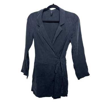 Zara Small Long Sleeve Wrap Romper