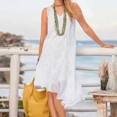 Sundance Jasper Springs 100% Cotton Eyelet Dress O