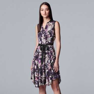 Simply Vera By Vera Wang Purple Abstract Floral Sl