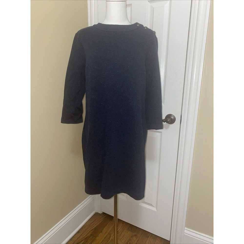 Talbots Women's Sweater Dress Size Medium Blue Co… - image 1