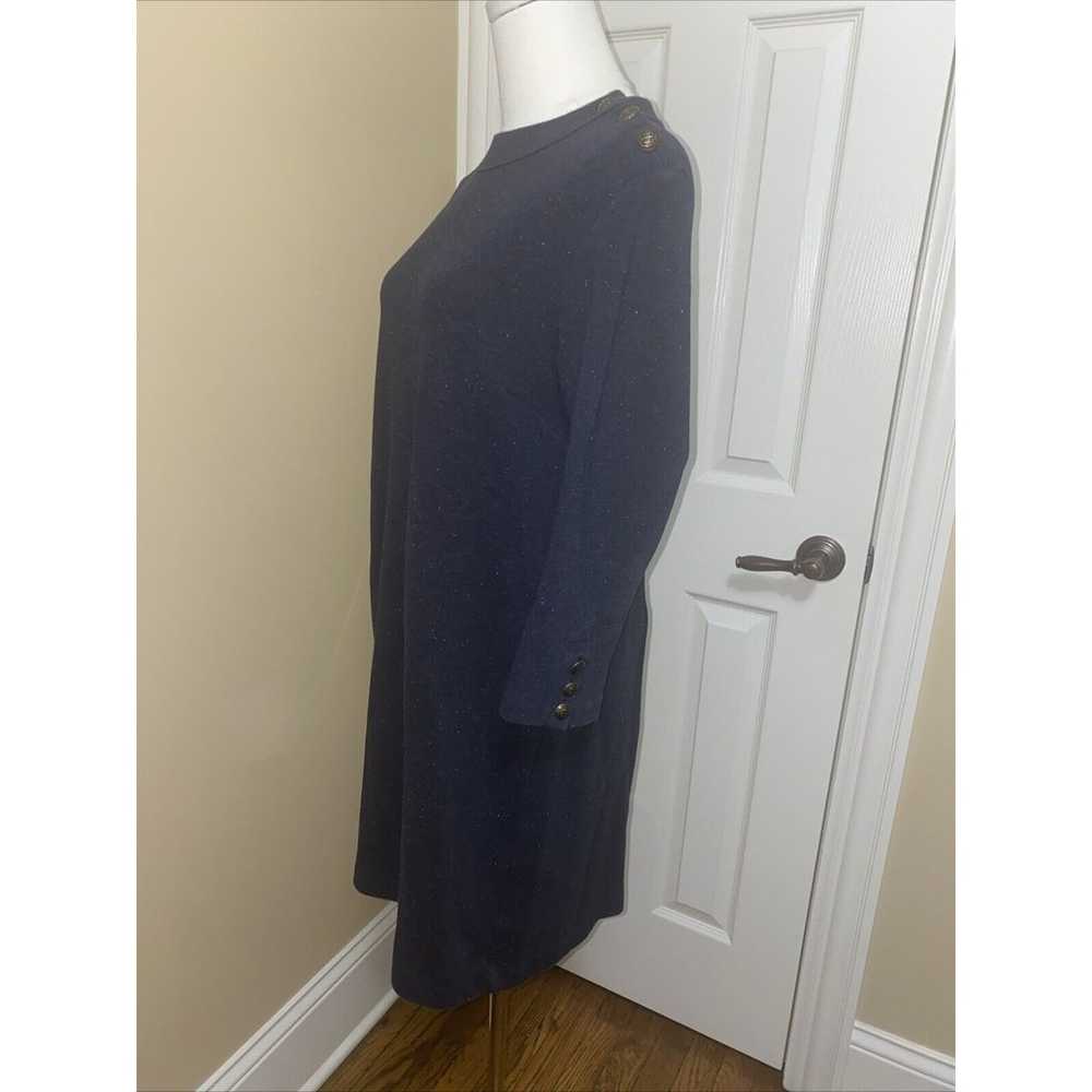 Talbots Women's Sweater Dress Size Medium Blue Co… - image 3