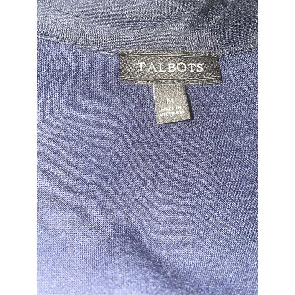 Talbots Women's Sweater Dress Size Medium Blue Co… - image 4