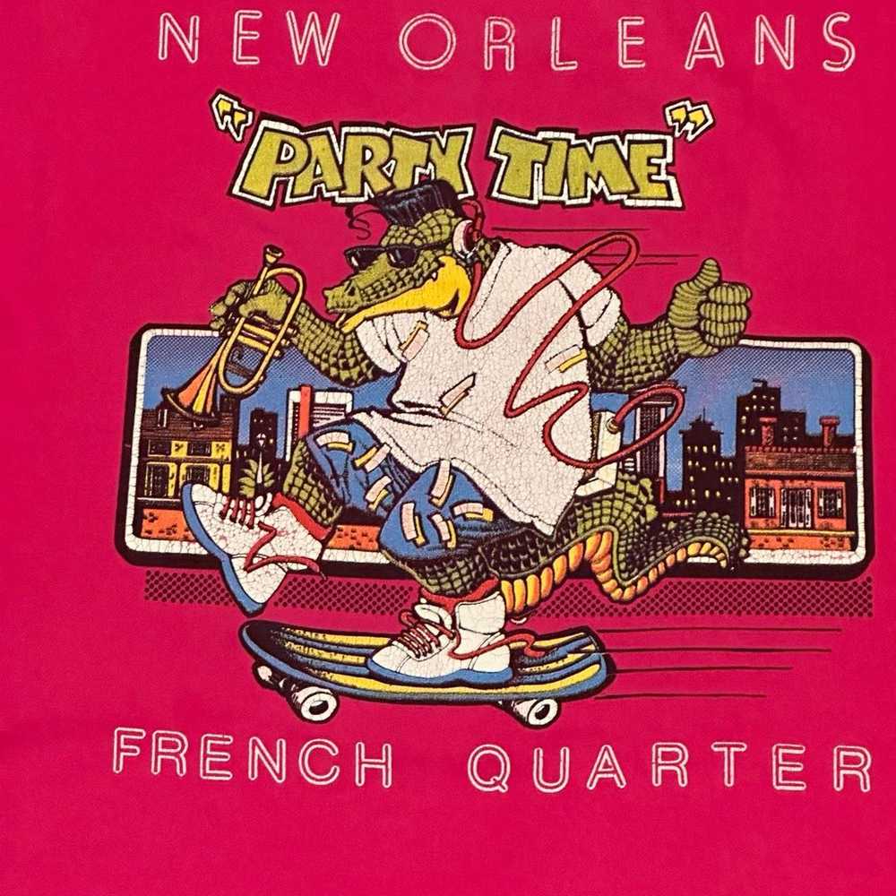 Vintage 80s Hanes New Orleans French Quarter Part… - image 5