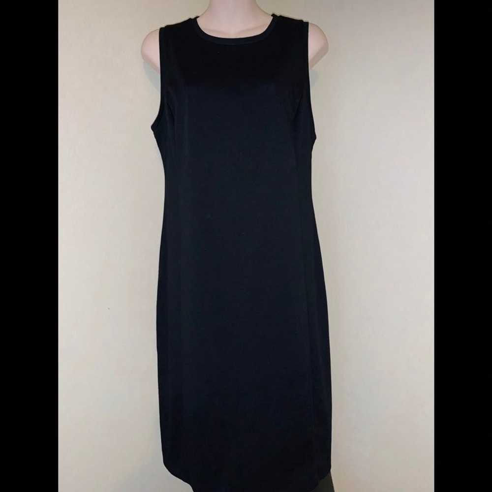 NWOT Beautiful black crew neck sleeveless sheath … - image 4