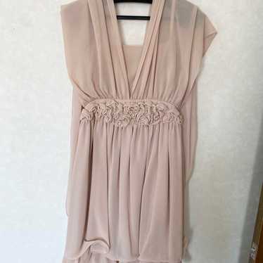 Party dress in pink beige. - image 1