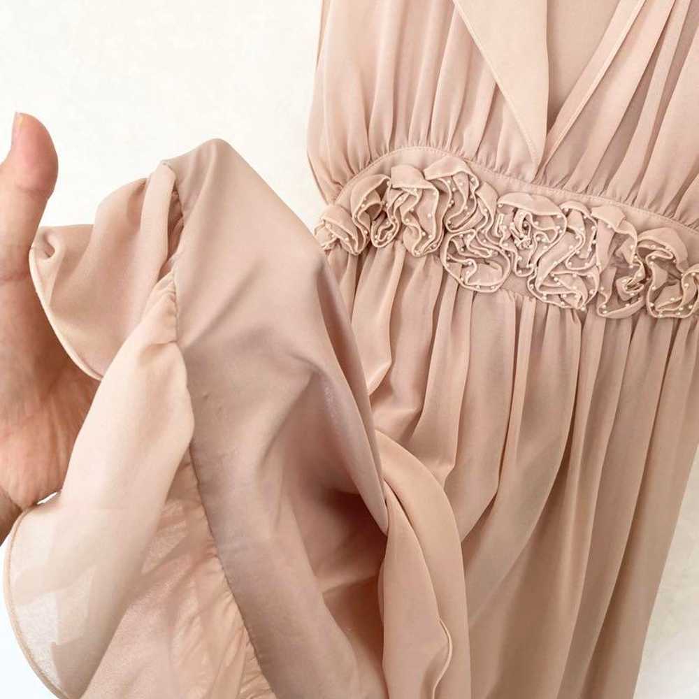 Party dress in pink beige. - image 4