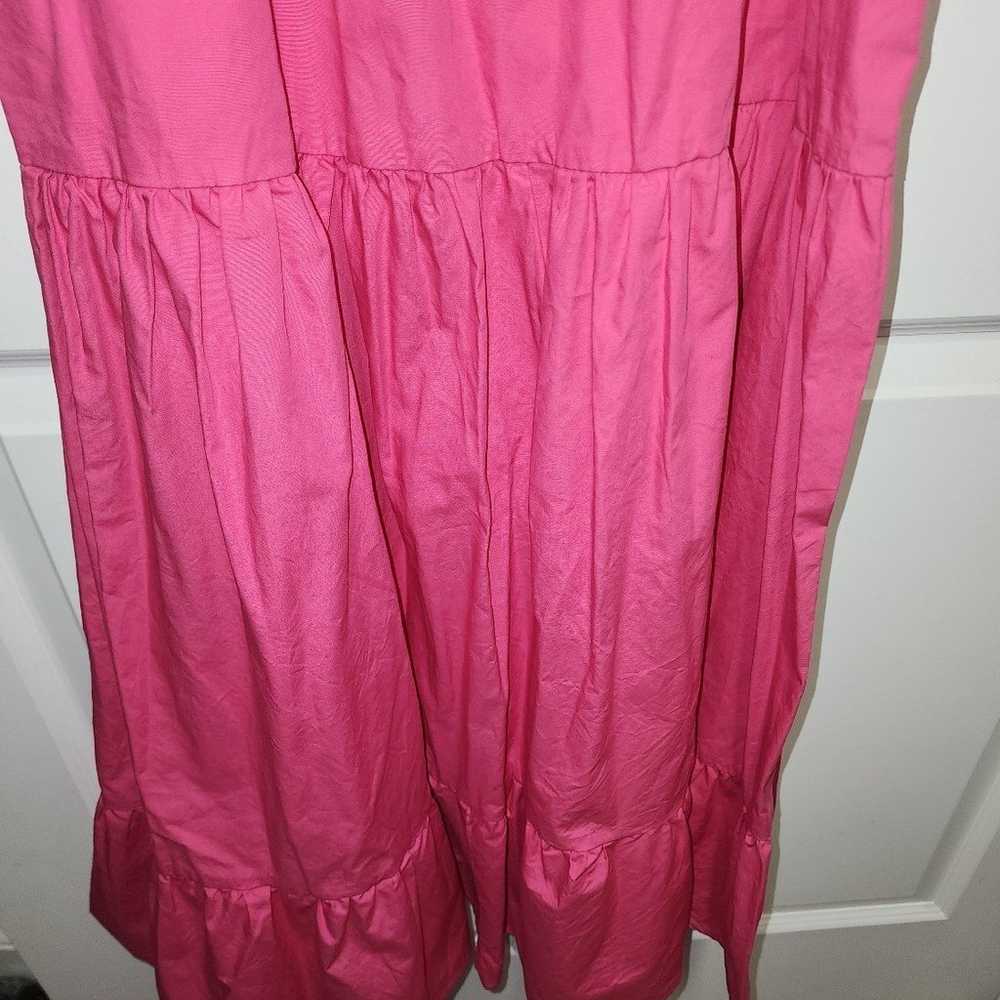 Hot Pink Maxi Dress L - image 5