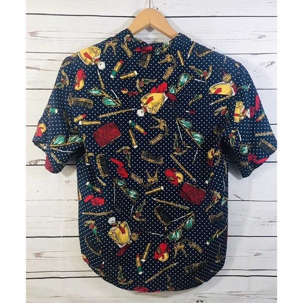 Pendleton Womens Blouse Sz 6 Petite Short Sleeve … - image 6