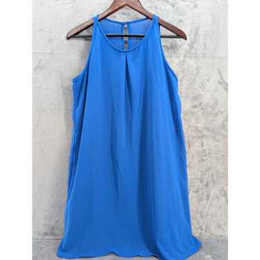 By & By ocean blue sheer dress Large with a lining - image 1