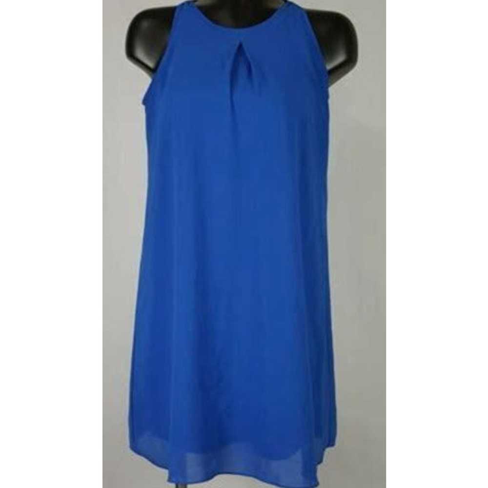 By & By ocean blue sheer dress Large with a lining - image 2