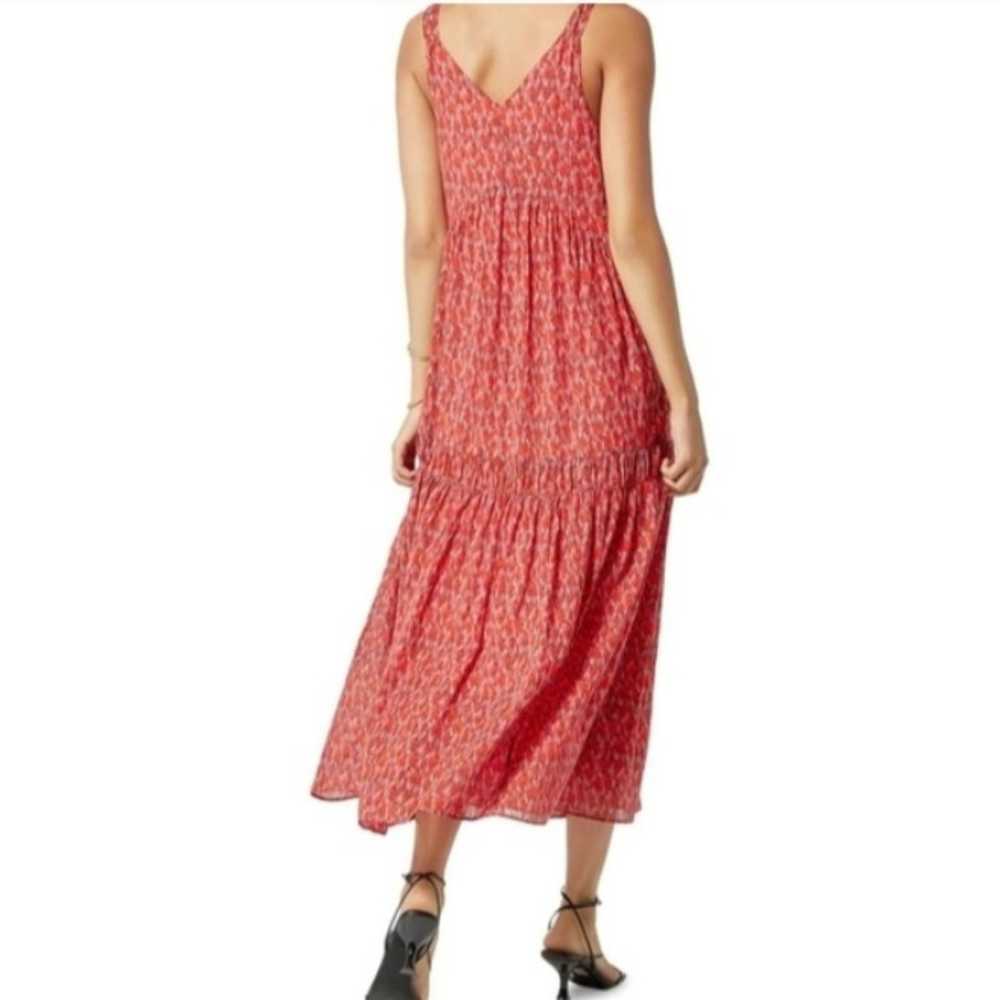 Joie Bondi Maxi Daytime Red Pink Print Sundress - image 2