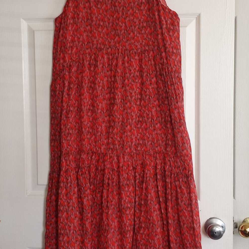 Joie Bondi Maxi Daytime Red Pink Print Sundress - image 6