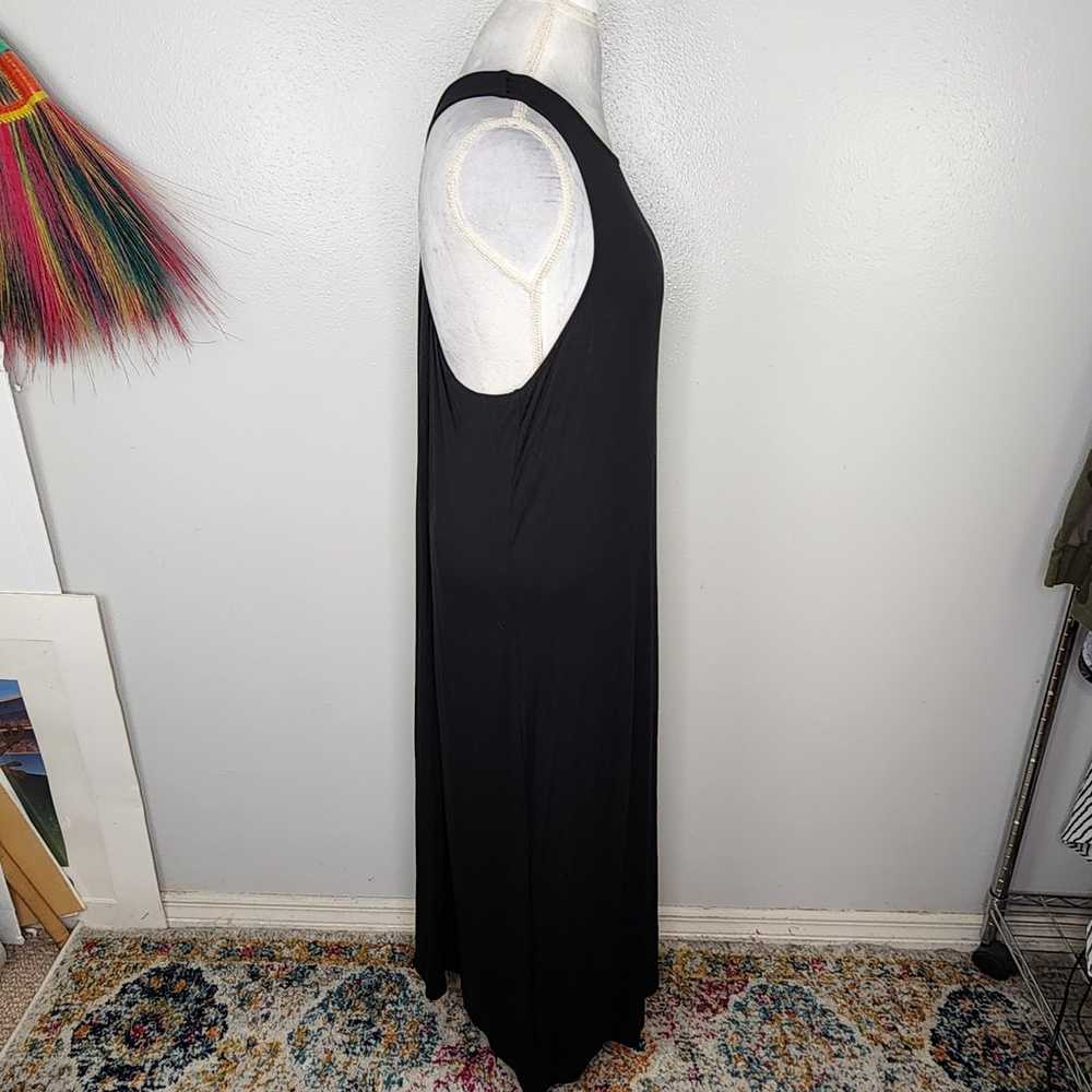 Gap Black Twist Racerback Maxi Tank Dress Size XL - image 4