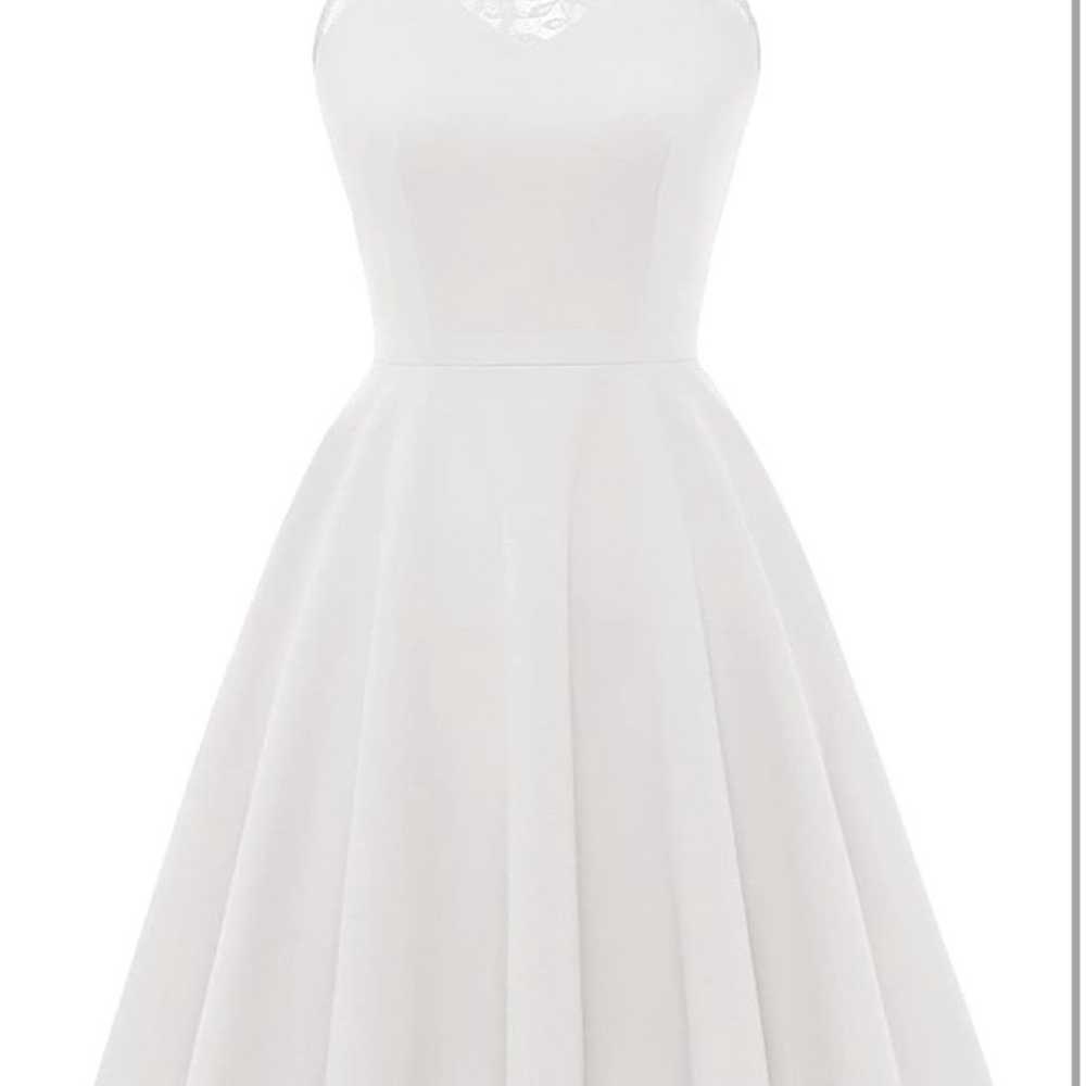 White High-Low Dress - image 1