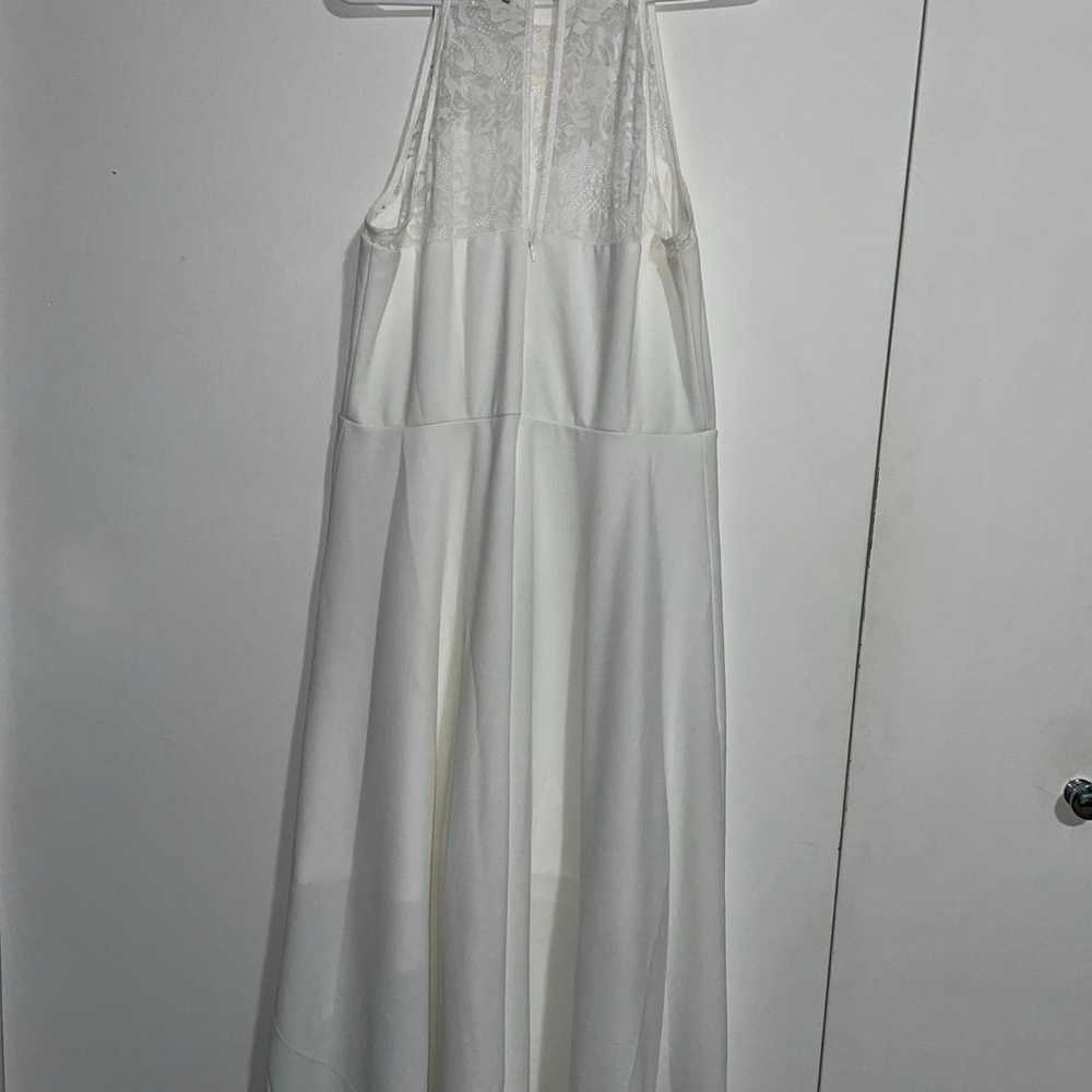 White High-Low Dress - image 5