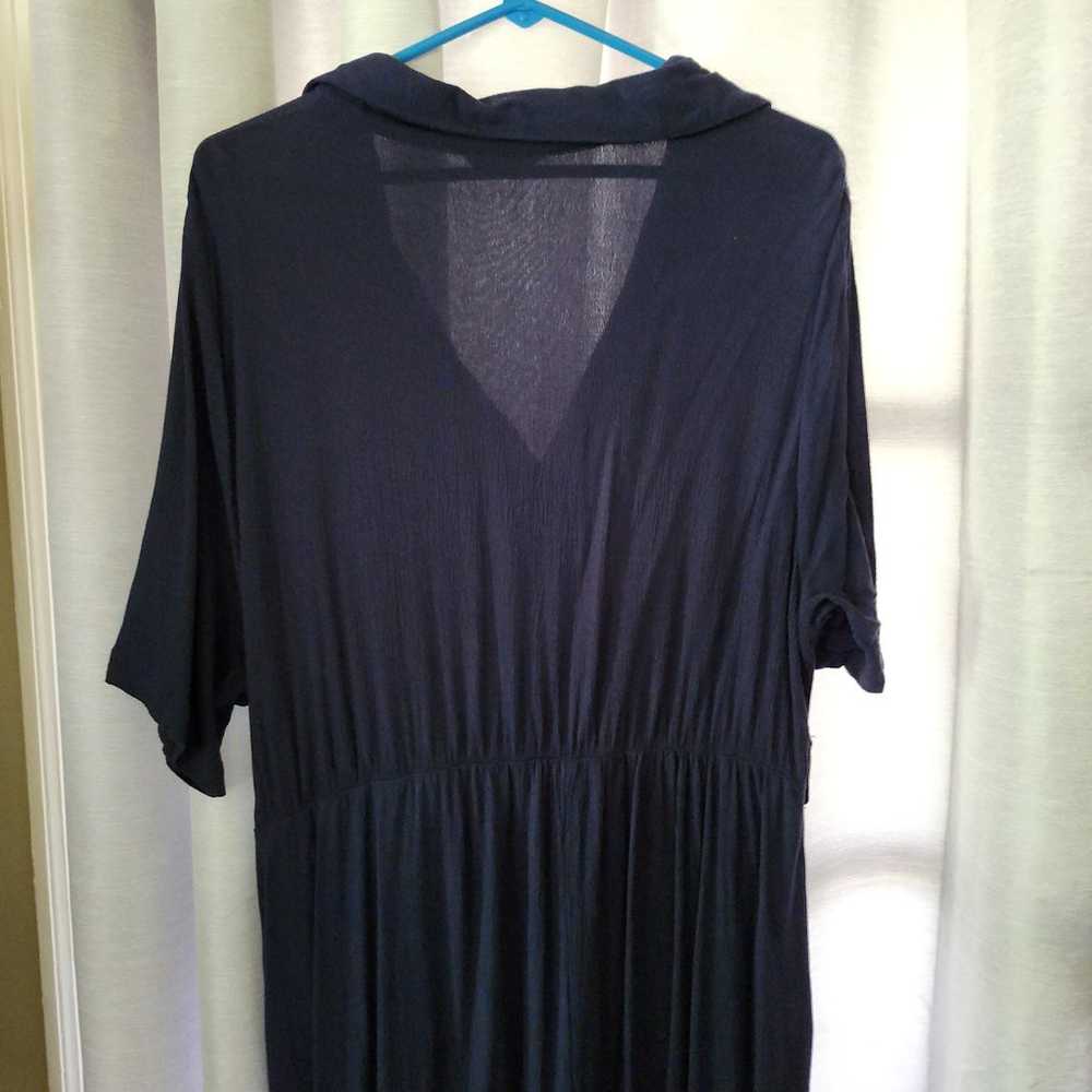 BloomChic Dark Blue Size U.S.14-16 Maxi Button Fr… - image 7