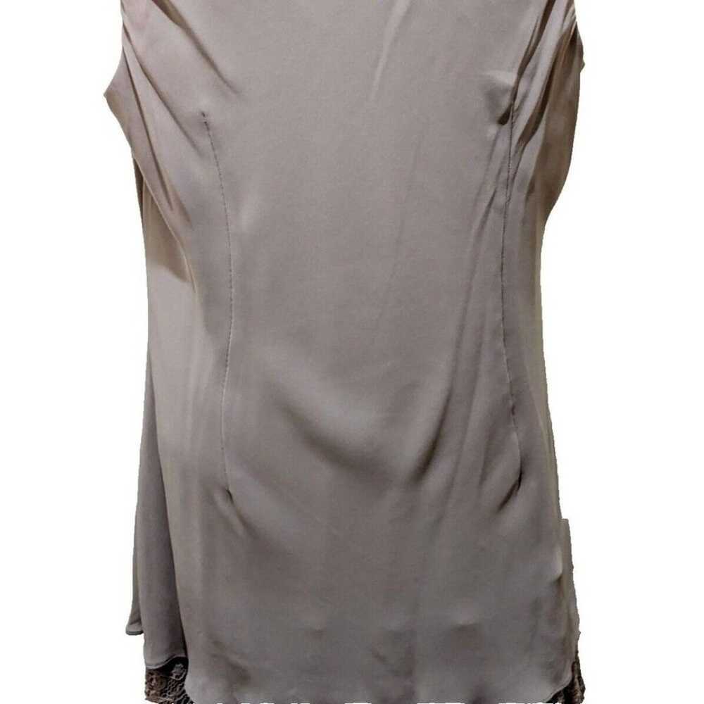 S. L. Fashions Dress 18 Taupe Sleeveless Lace Tie… - image 12