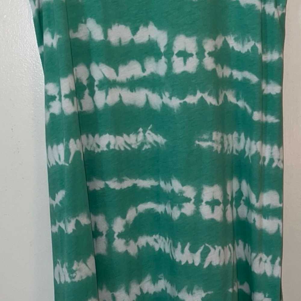 Jones New York Sport green and white tie-dye prin… - image 4